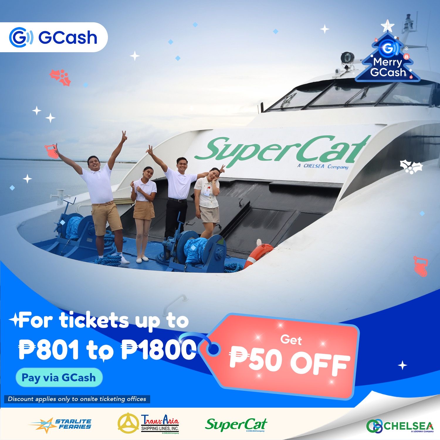 SuperCat vessel with happy crew