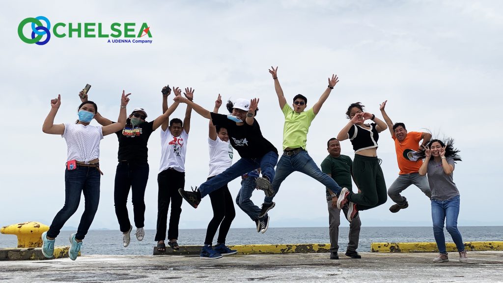 Happy Chelsea Logistics employees tree planting, Calaca seaport